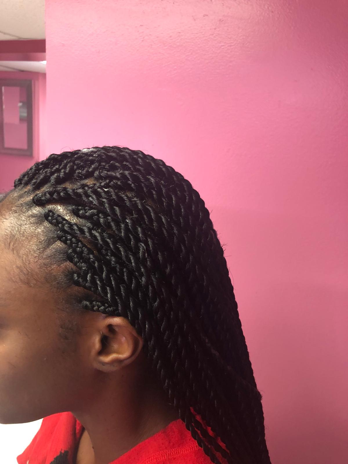 Braided hairstyle
